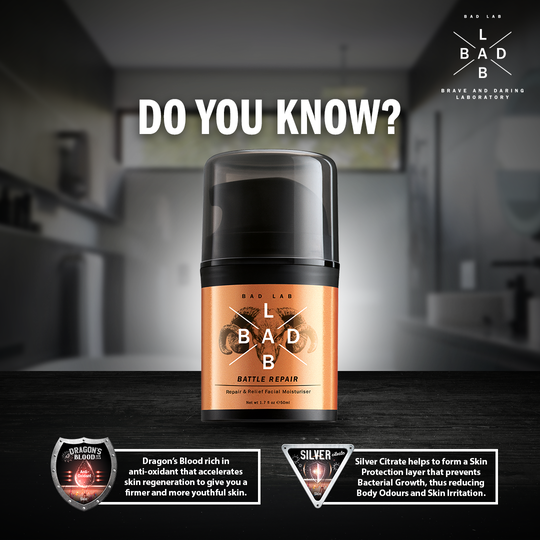 BATTLE REPAIR — REPAIR & RELIEF FACIAL MOISTURISER - 50ml