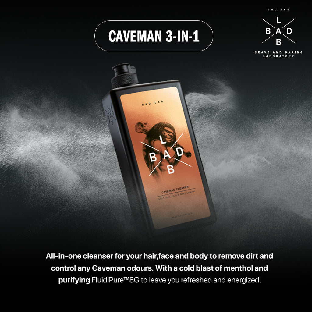 CAVEMAN CLEANER - CLASSIC 3-in-1 For Face, Hair & Body - From 400ml