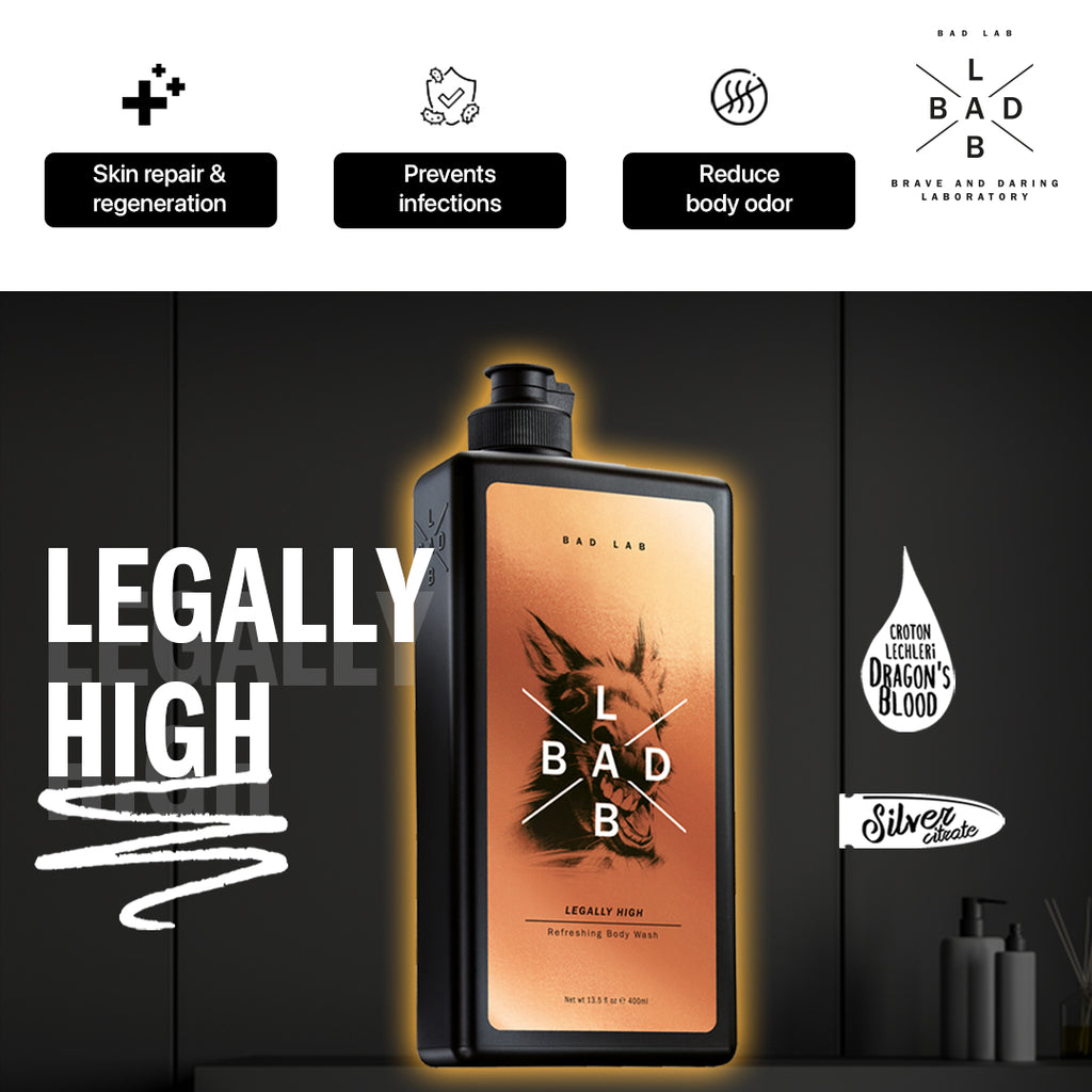 LEGALLY HIGH REFRESHING BODY WASH FOR MEN - 400ml