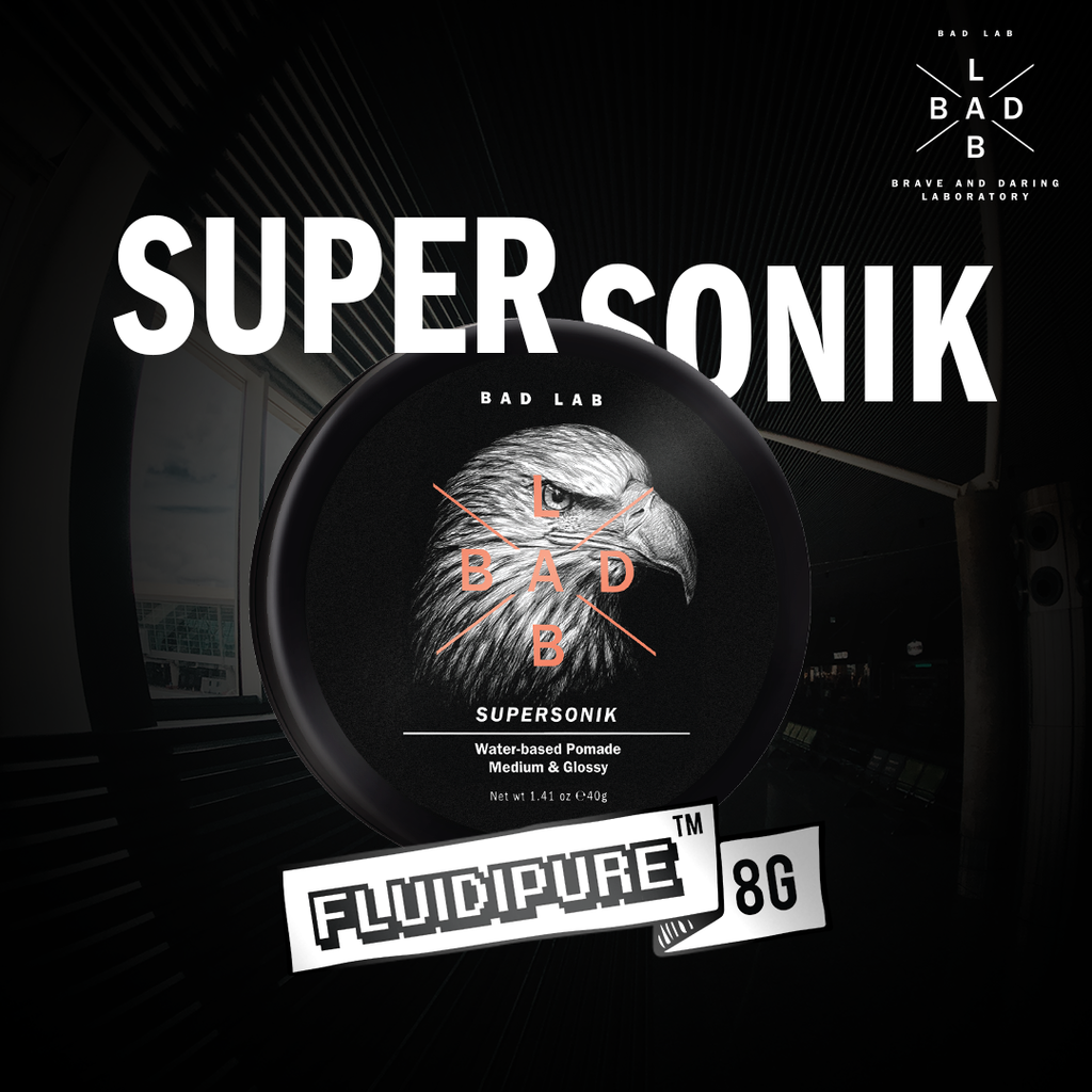 SUPERSONIK WATER-BASED HAIR POMADE - MEDIUM & GLOSSY