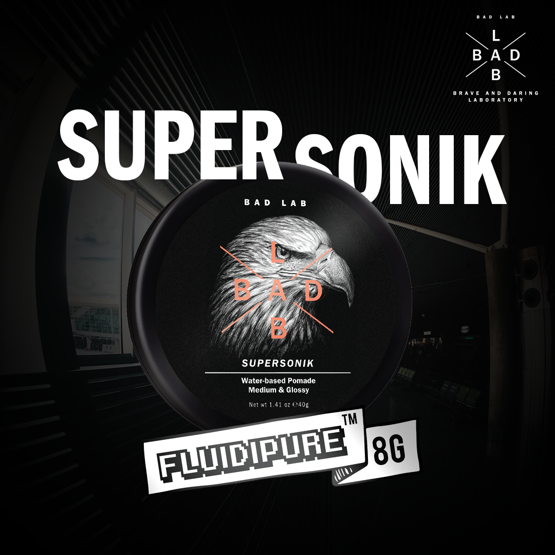 SUPERSONIK WATER-BASED HAIR POMADE - MEDIUM & GLOSSY