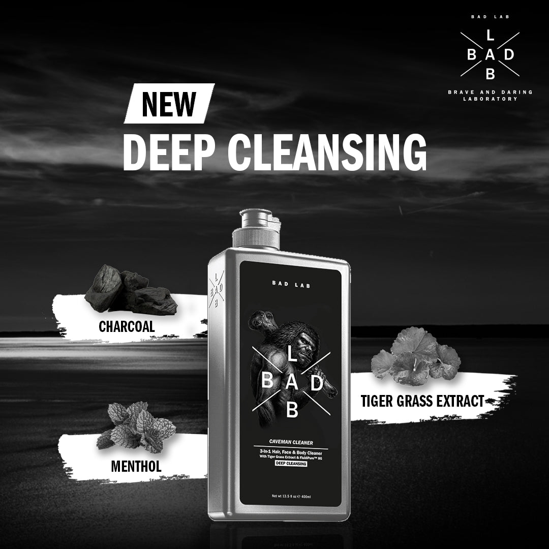 CAVEMAN CLEANER  DEEP CLEANSING 3-in-1 For Face, Hair & Body - 400ml
